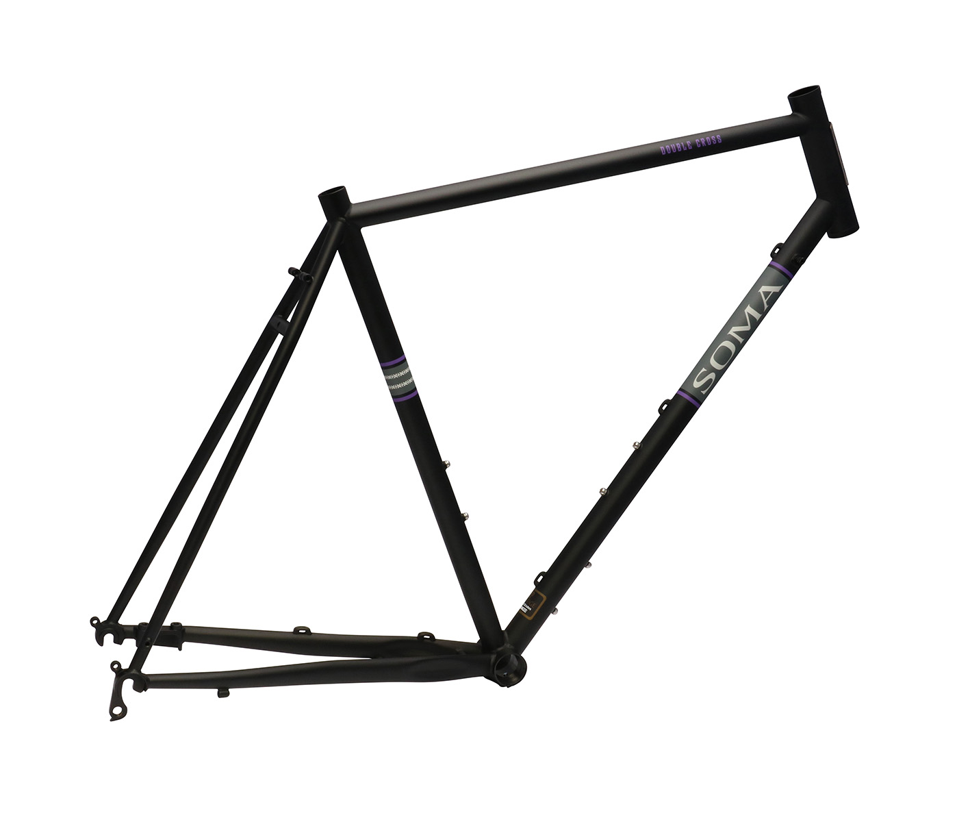 Soma Frame Double Cross Matte Blk | Soma Fabrications