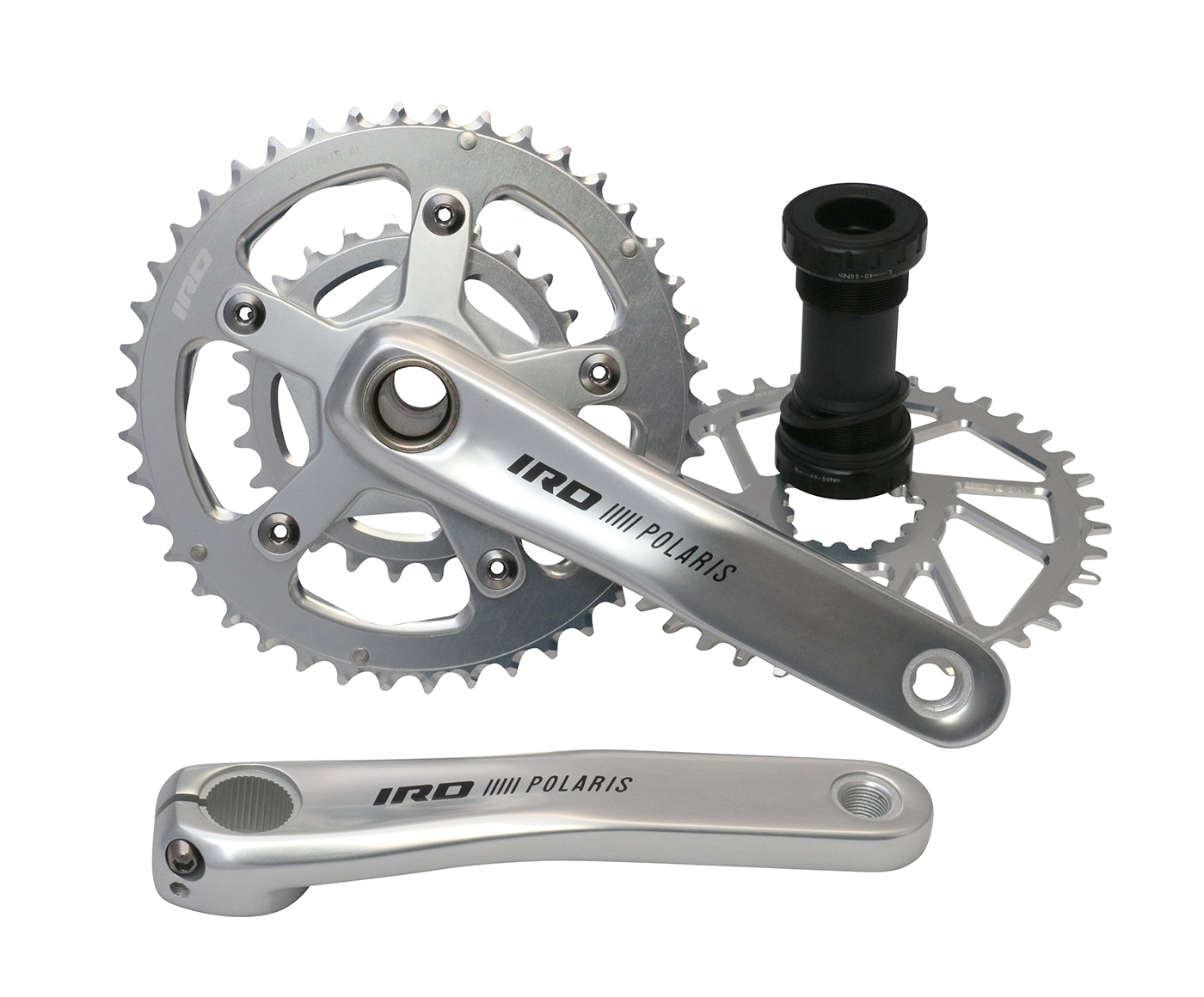 IRD Crankset Polaris 1x 2x (DM 38t & 42-26t w/Spider) w/BB