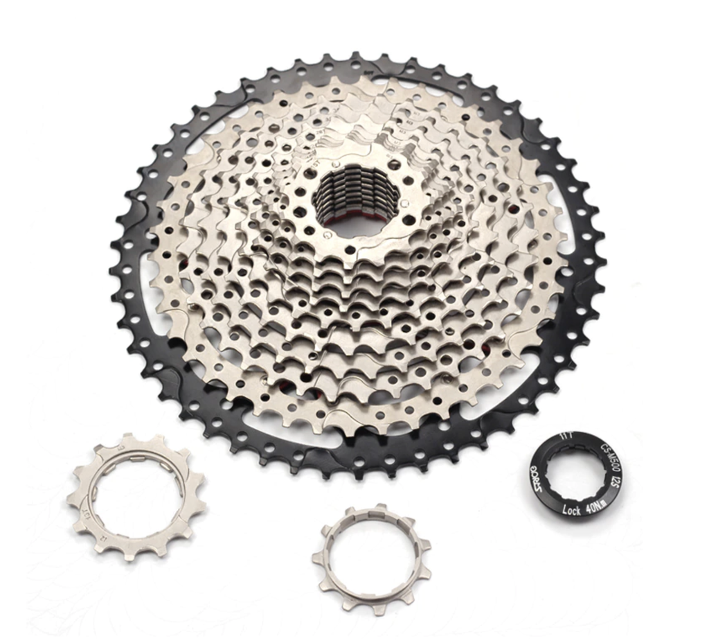 S-Ride Cassette 12sp 11-50T Silver/Black [CS-M500]