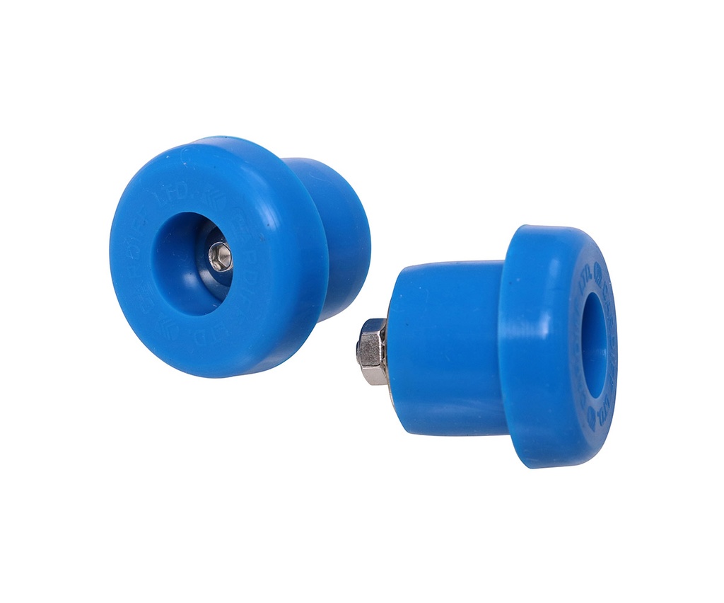 Cardiff Bar End Plugs POP Card 30/Mixed (10 blk, 4 slv, 4 nat, 4 grn, 4 red, 4 blue)