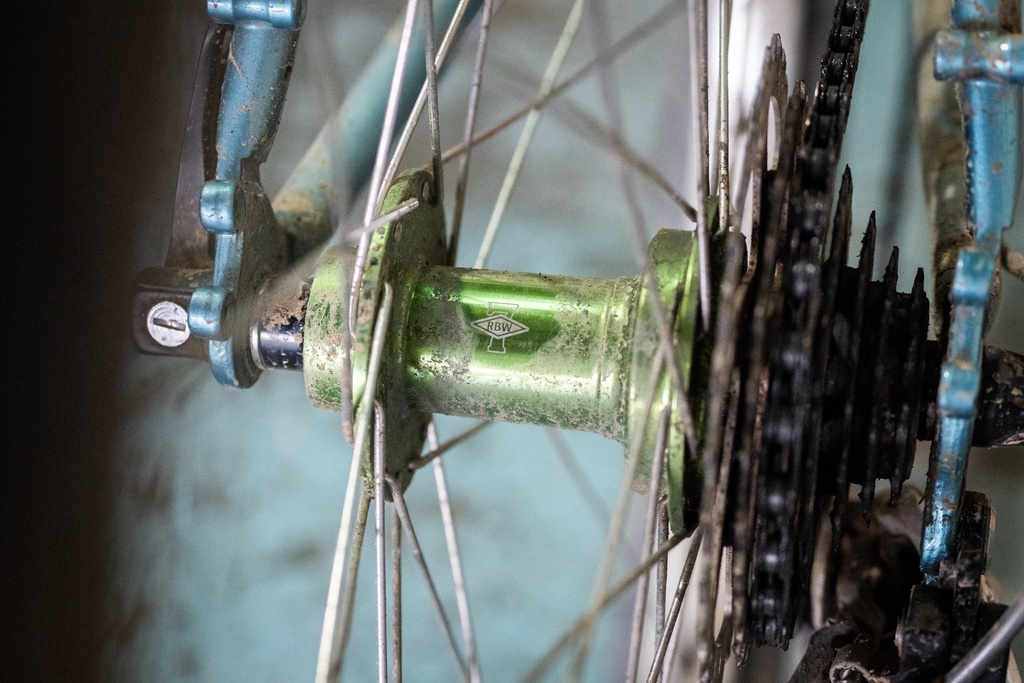 Rivendell/Suzue 7sp Rear Hub Green