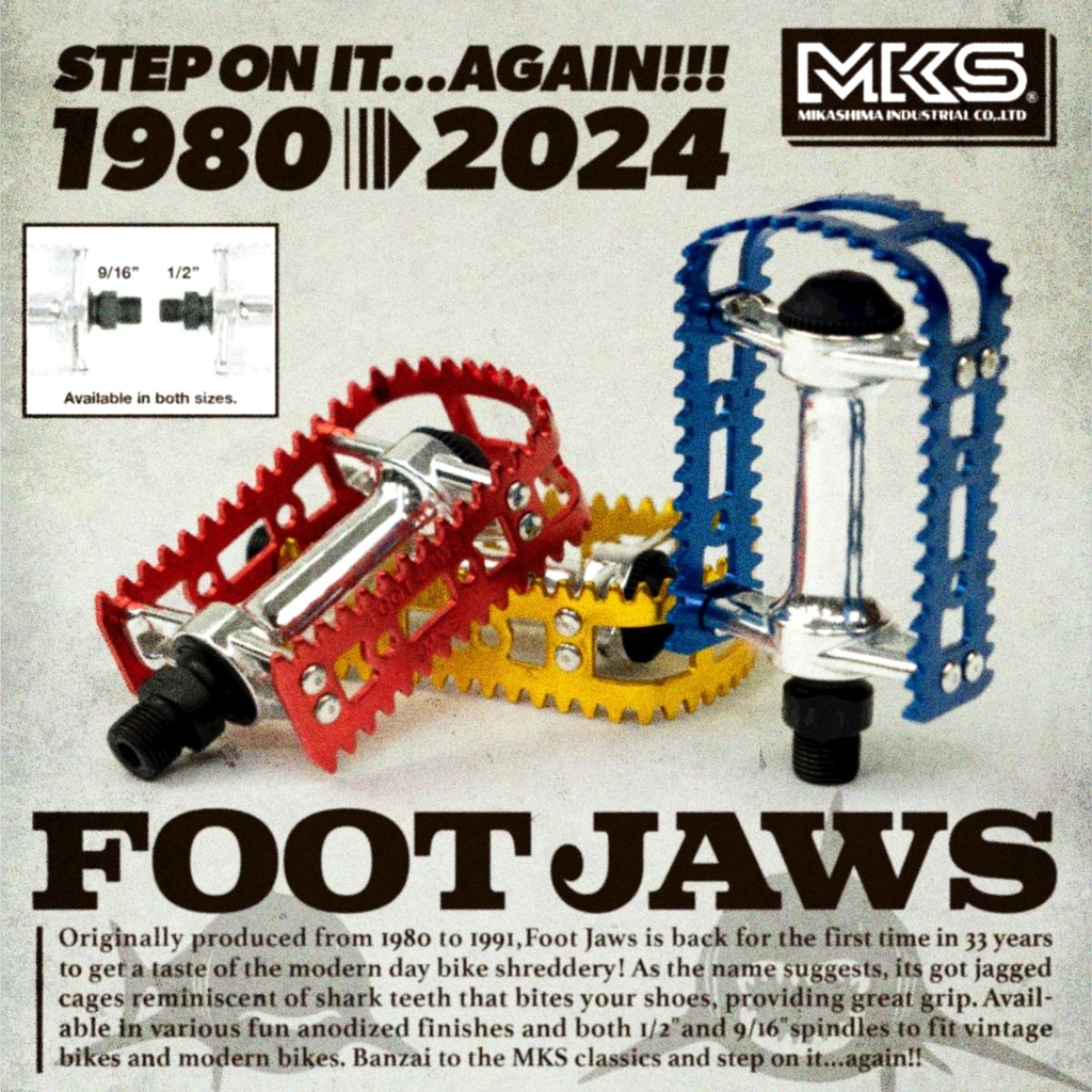 MKS Pedals BM-10 FootJaws 1/2''