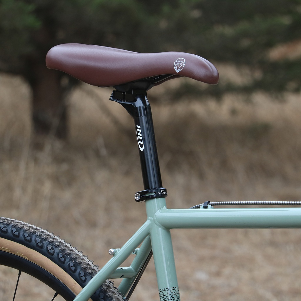 Steve Potts Chinook Saddle - 150mm Width (Steel Rails)