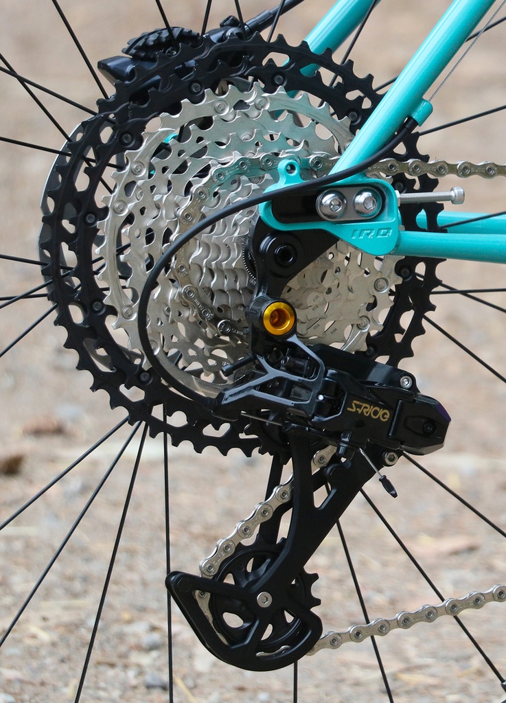 S-Ride Rear Derailleur Overlength Cage 12sp Black/Gold [RD-M610]