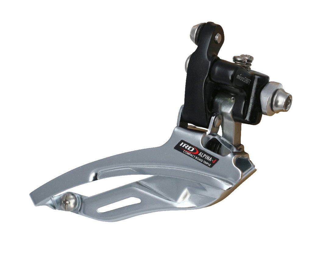 IRD Alpina Front Derailleur, Triple, braze-on (Black/Silver)