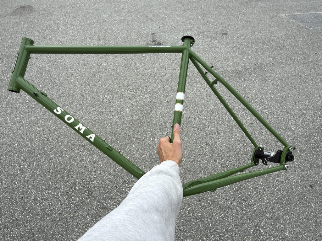 Soma FrameGrand Randonneur Disc Moss Green 58cm BLEM, MISSING FORK