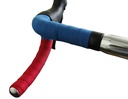 Newbaum's Cushioned Cloth Bar Tape Blue and Red