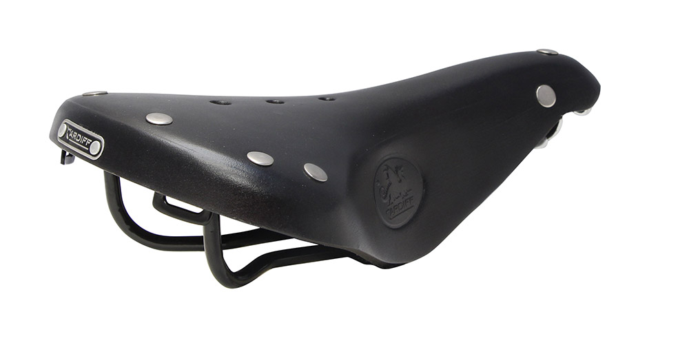 Cardiff Harlech Leather Saddle black