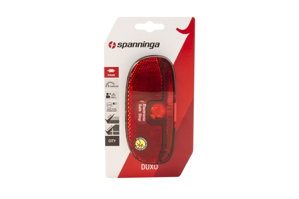 Spanninga Rear Rack Dynamo Light Duxo XDS RR 50/80 (H608018) | The ...