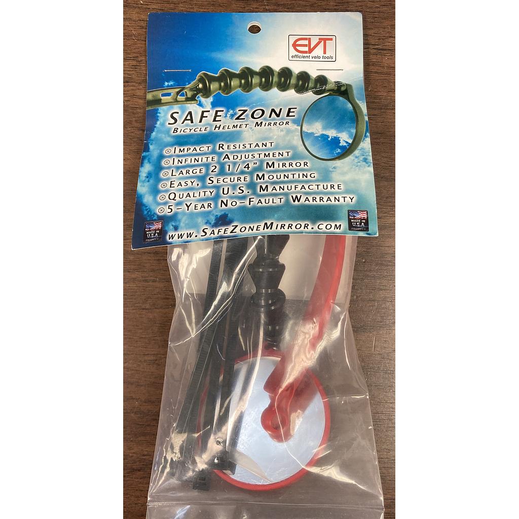 EVT Safe Zone Helmet Mirror RED