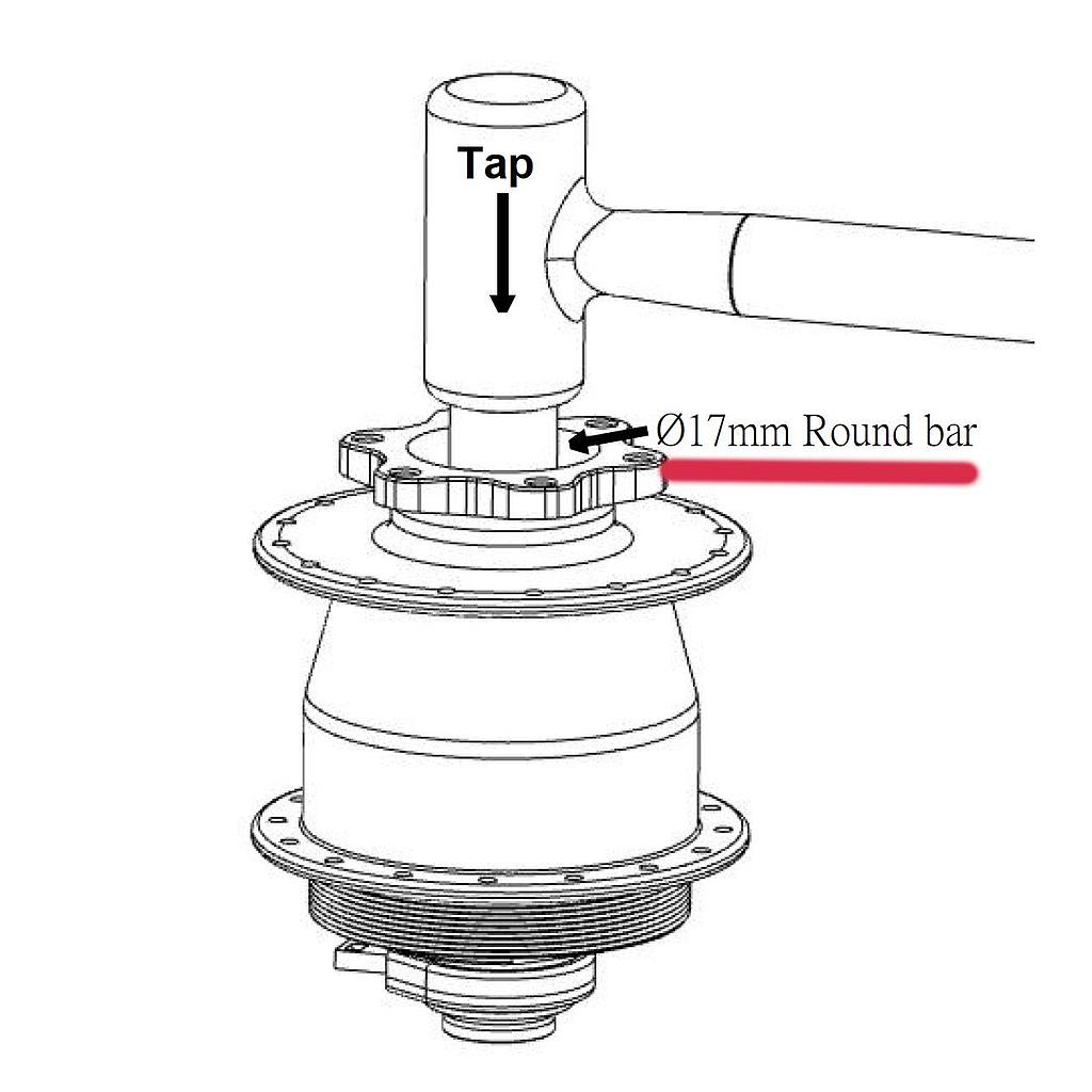 Kasai Bearing Cap Remover for FS Hub
