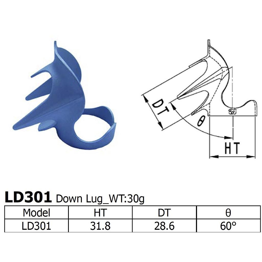 Long Shen 301 Series Down Lug 1" x 28.6mm (LD301)