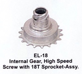 Eagle 2sp Yellow Internal Gear High Speed Screw 18T Assembly EL-18