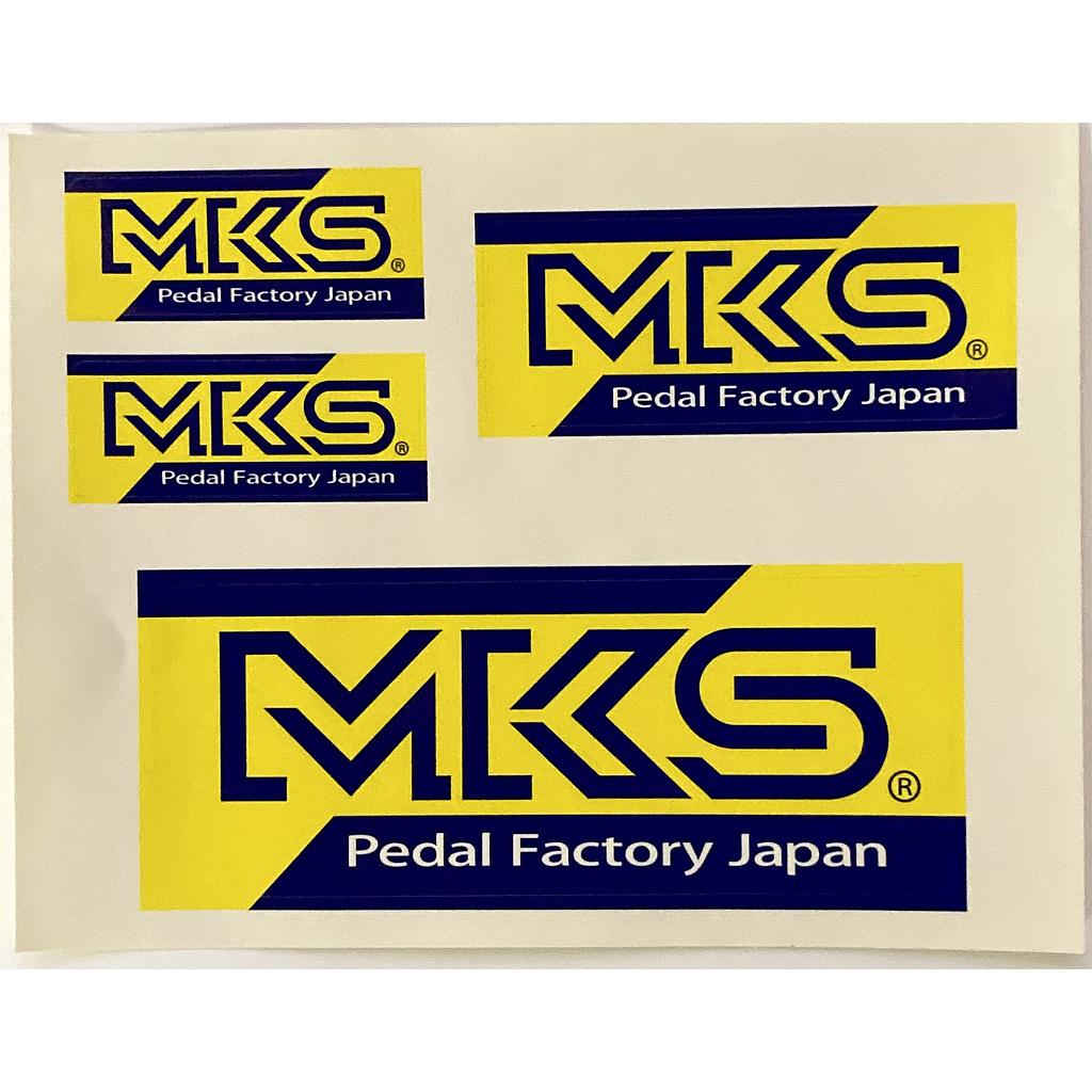 MKS Pedals Factory Japan Sticker Yellow