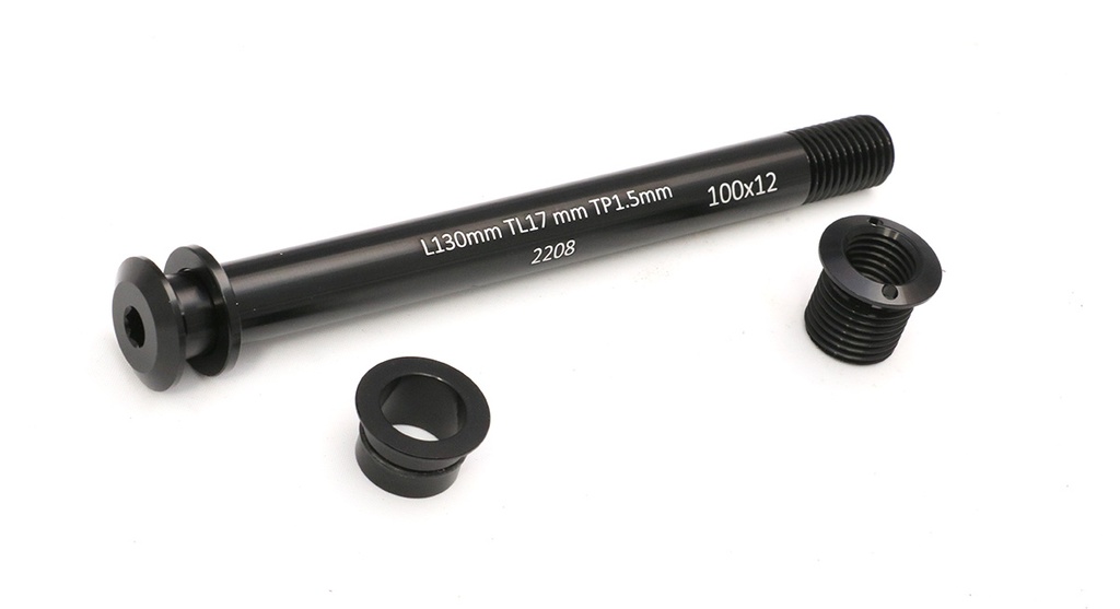 Suzue 15mm to 12mm Thru-Axle Converter, Length 130mm, Niner, Kona, Whisky #9