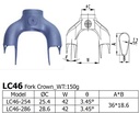 Long Shen Fork Crown LC46-25.4 Aero