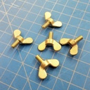 Cardiff Wing Bolts M5 (Brass) (each)