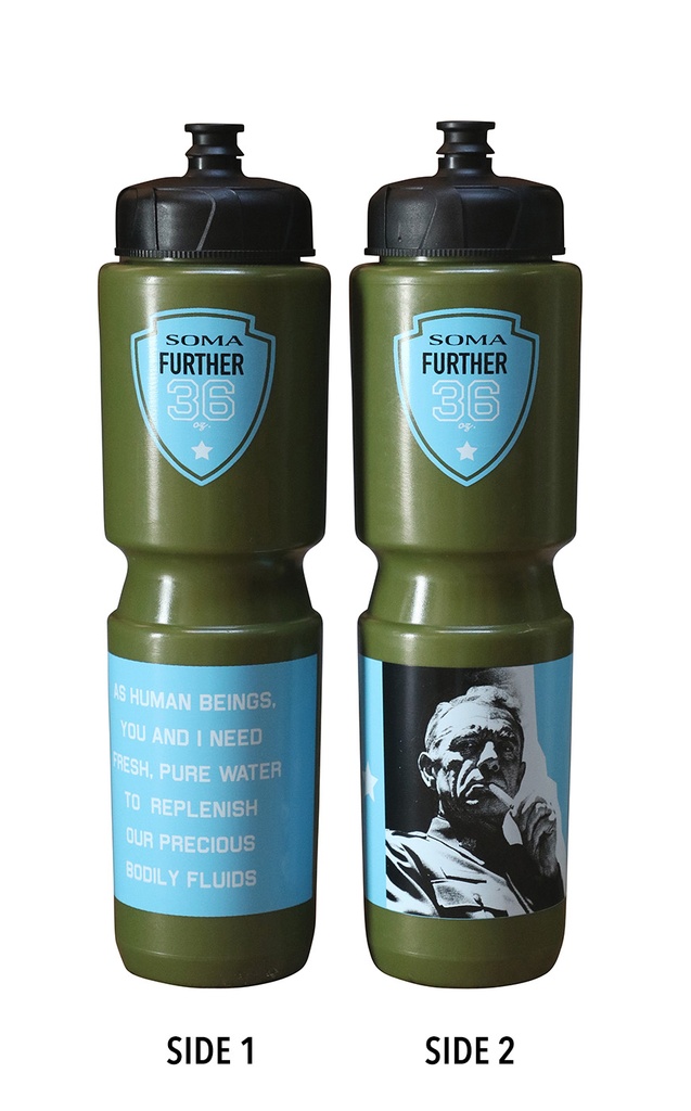 Soma Further Bottle 36 oz &quot;General Ripper&quot; w/Soft Bite Big Flow Spout