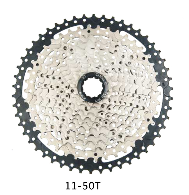 S-Ride Cassette 11sp 11-50T Silver/Black (SHIMANO) [CS-M500]