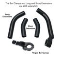 Soma Bar-Ins Extensions (Hinged Bar Clamp Component only) Pair
