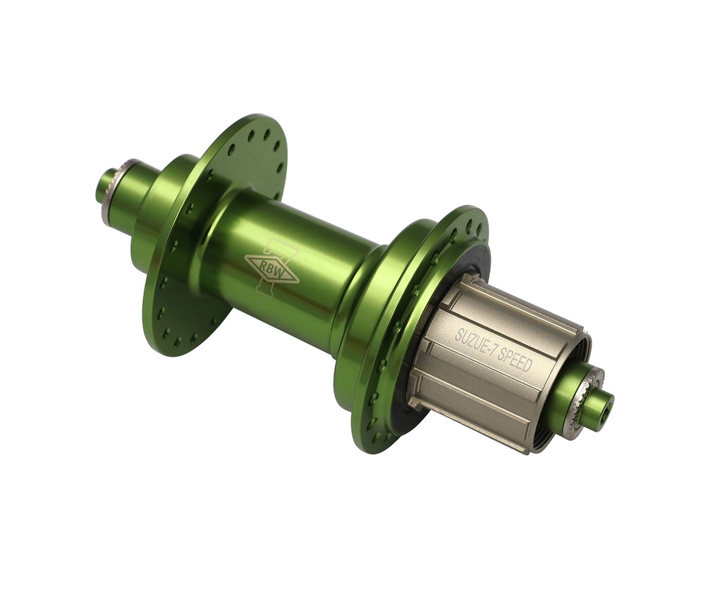 Rivendell / Suzue 7sp Rear Hub Green