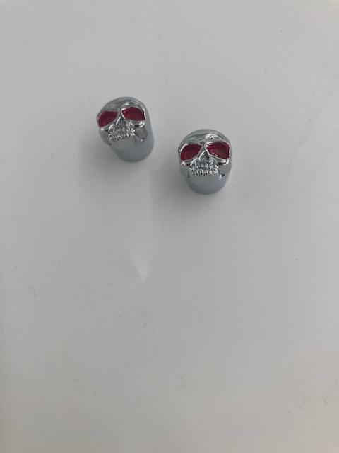 Frisco Valve Cap Skull Pair SV