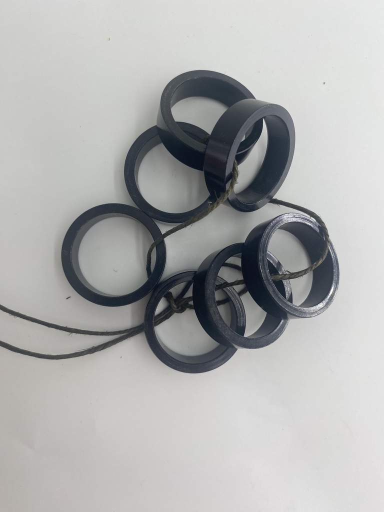 11/8, 10mm, Alloy Headset Spacers Bag of 7ea.