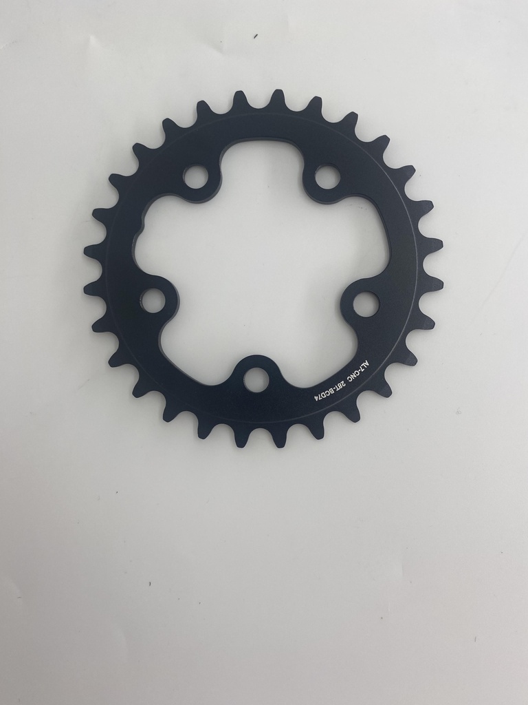 CNC Black Chainring 28T 74 BCD