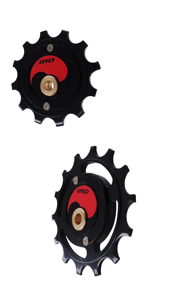 IRD Rock Jock Asymmetrical Derailleur Jockey Wheel Set, Black