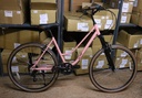 Complete Café Bike 7sp Pink w/Suspension Fork