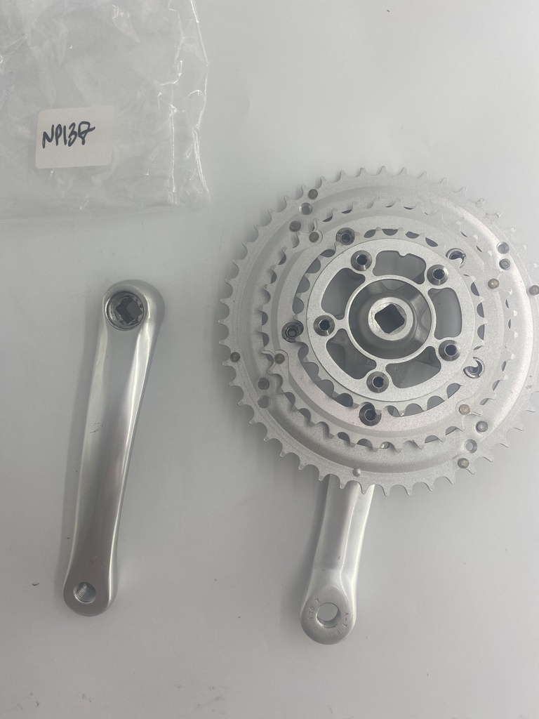 New Albion Crankset 46/26/26 170mm Polished (bolts have some surface rust)