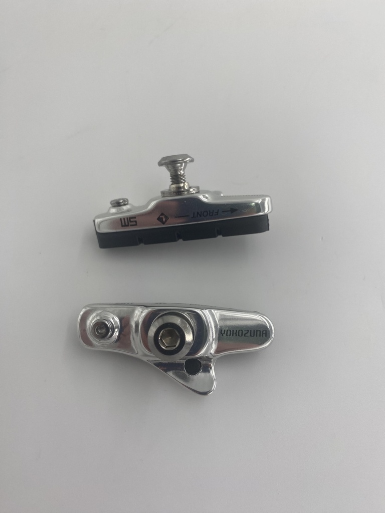 Yokozuna Road Brake Shoes Chrome w/ Black Inserts