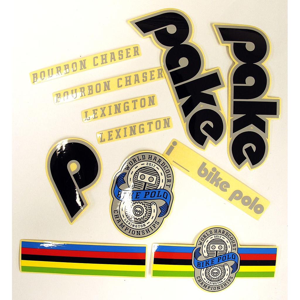Pake Frame Bourbon Chaser Decal Set