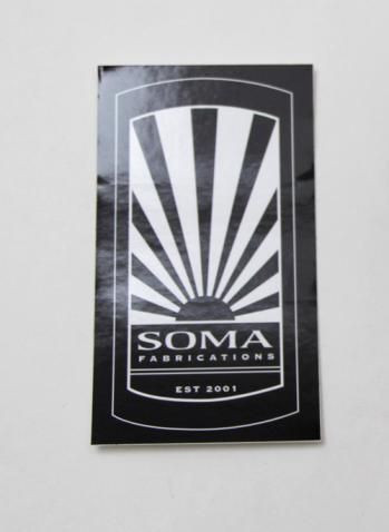 Soma Headbadge Black & White Sticker