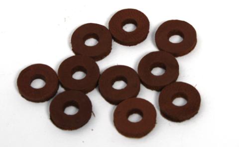 Cardiff Leather Washers Brown 10/bag