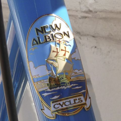 New Albion Headbadge 34mm