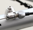 IRD QR Down Tube Cable Stops w/Adjusters, Pair, Silver