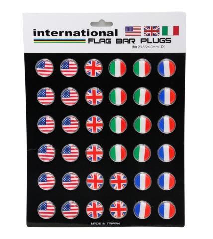 International Flag Bar Plugs Mixed 36