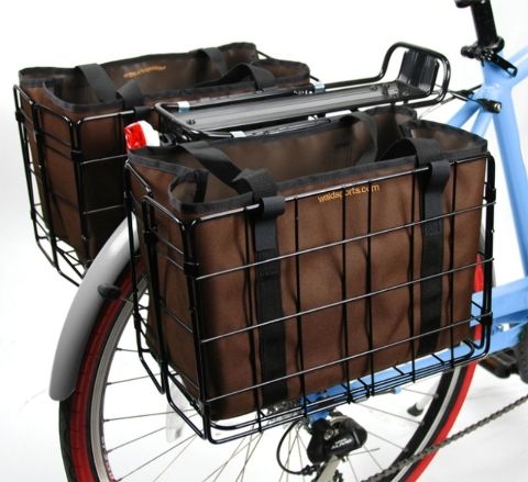 Wald Folding Basket Liner Brown Wald #3558