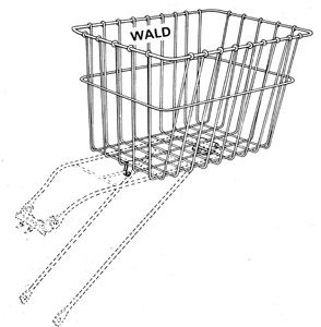 Wald Basket Rear Carrier Silver Wald #585