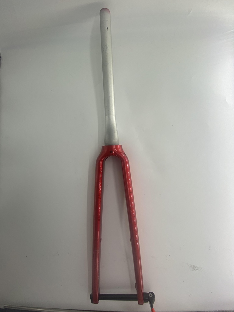 [NP158] Soma Smoothie Carbon Thru Axle Fork w/ Tapered Steel Red (slight scratches on blade)