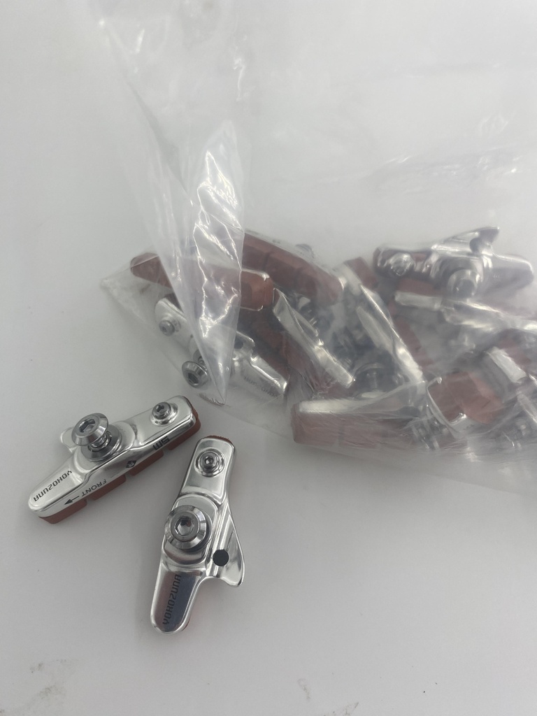 [NP194] 7 Pairs of Yokozuna Road Brake Shoes Chrome w/ Oxide Inserts