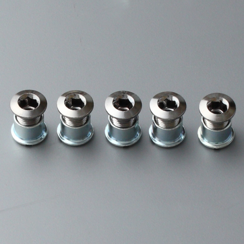 [29631] Sugino Chainring Bolts SM200 Double w/Nut 5 pc set