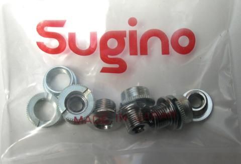 [28100] Sugino Chainring Bolts Track Knurled 5/set