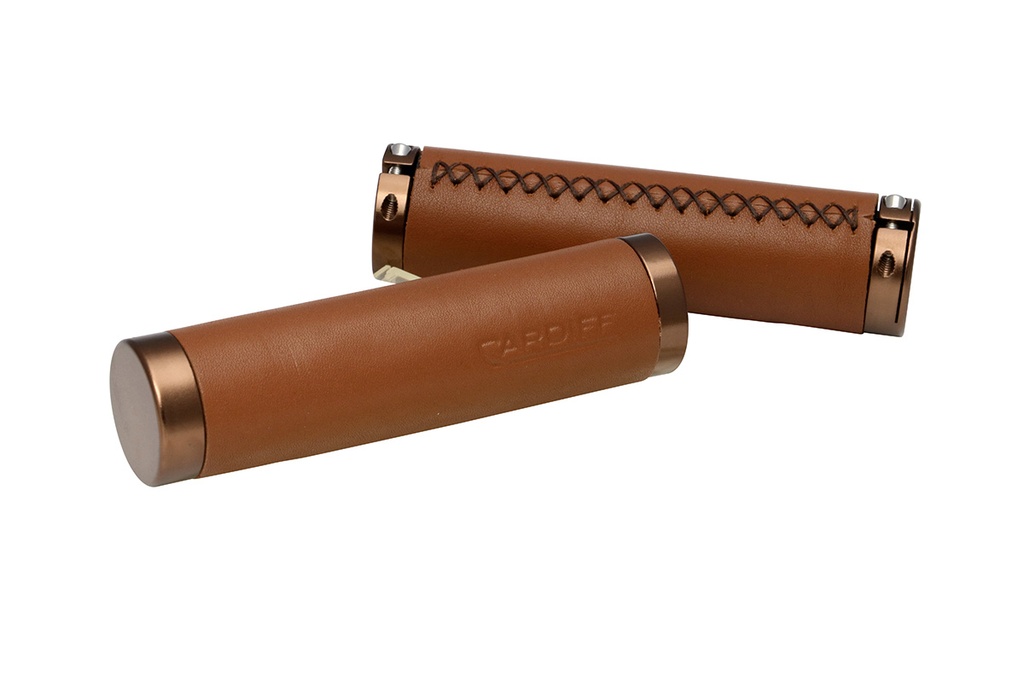 [24262] Cardiff Grips Julian Leather Brown, Lock-On