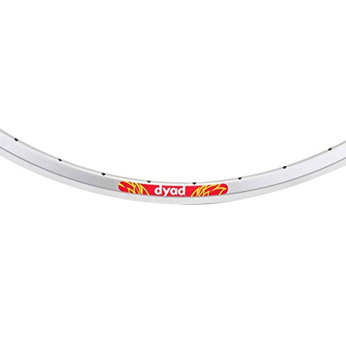 Velocity Wheel Front 650b/584/27.5" Dyad Disc Std. Silver Rim/Blk Hub