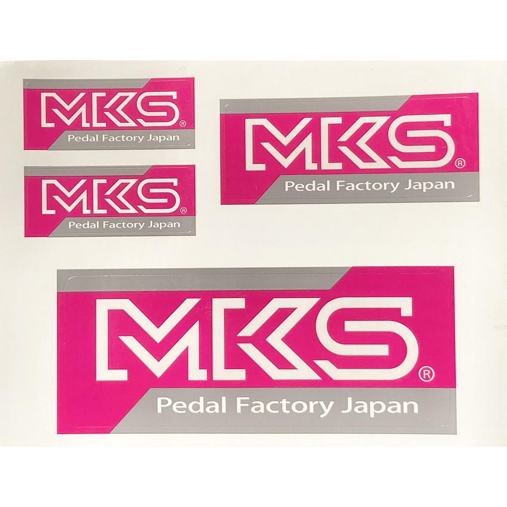 [80164] MKS Pedals Factory Japan Sticker PINK