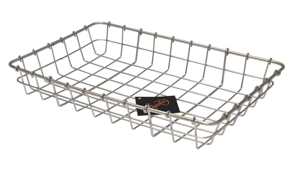Tanaka Stainless Steel Basket 1/2 Height (15&quot;x10&quot;x2-3/8&quot;)
