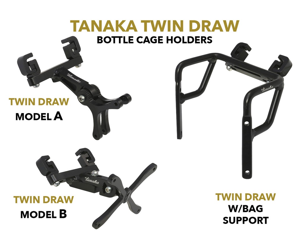 Tanaka Black Twin Draw Cage Adapter for Seat Rails