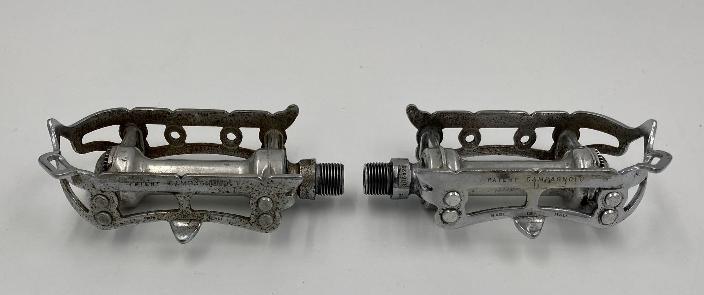 [CA0056] Campagnolo Road Quill Pedals With Strap Loop Used